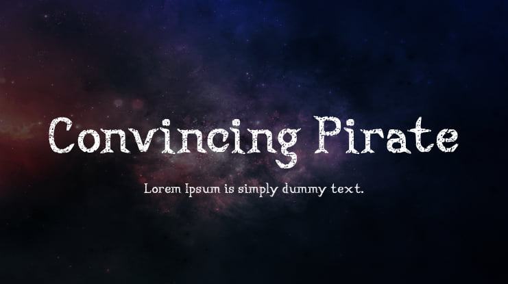 Convincing Pirate Font