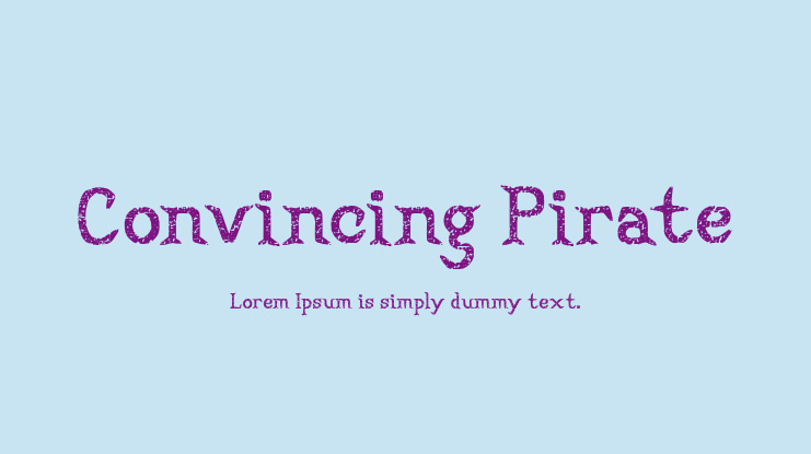 Convincing Pirate Font