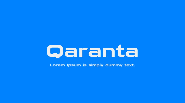 Qaranta Font