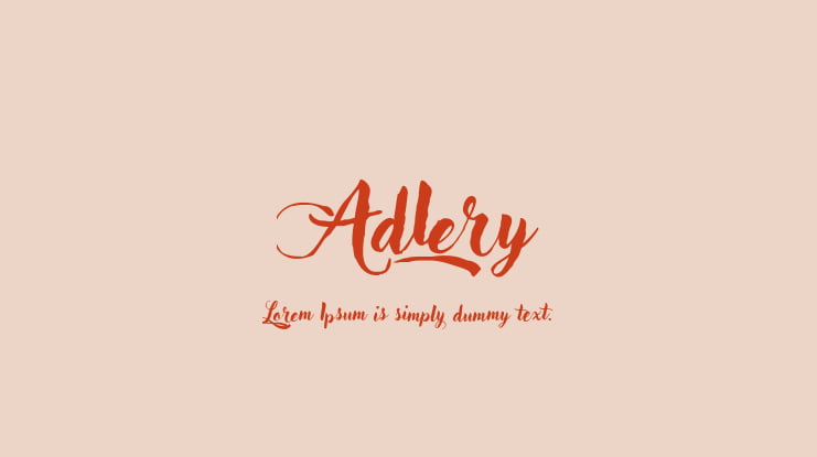 Adlery Font