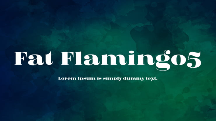 Fat Flamingo5 Font