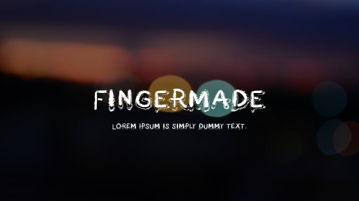 Fingermade Font