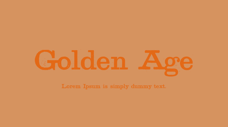 Golden Age Font Family