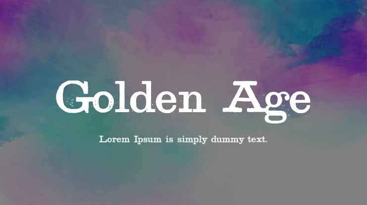 Golden Age Font Family