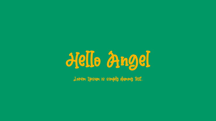 Hello Angel Font