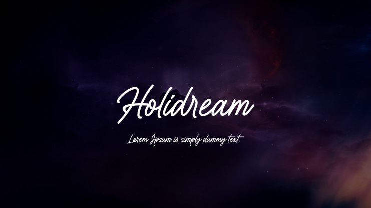 Holidream Font