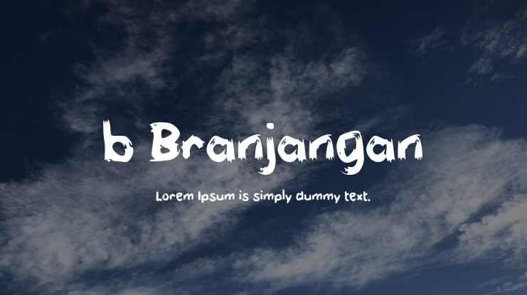 b Branjangan Font