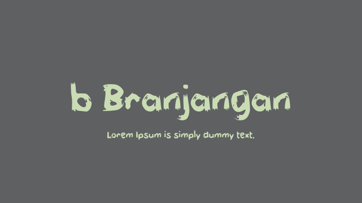 b Branjangan Font
