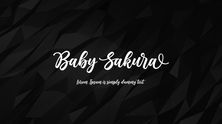 Baby Sakura Font : Download Free for Desktop & Webfont