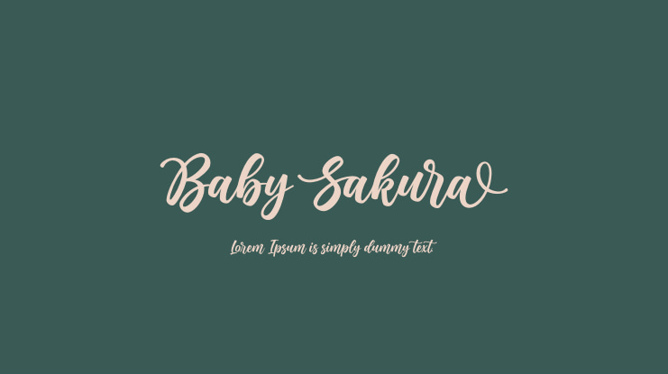 Baby Sakura Font : Download Free for Desktop & Webfont