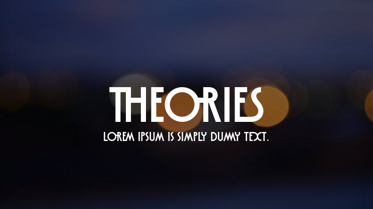 Theories Font