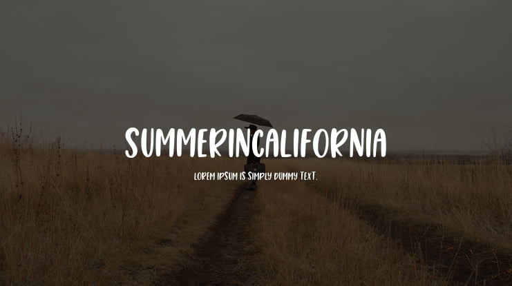 SummerInCalifornia Font
