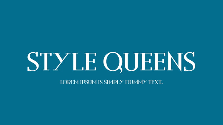 Style Queens Font Family