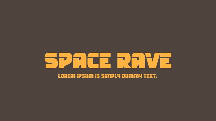 Space Rave Font Family