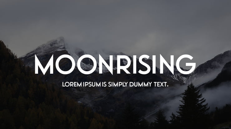 Moonrising Font Family