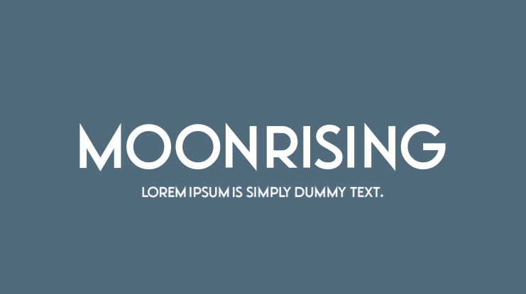 Moonrising Font Family
