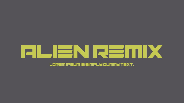 Alien Remix Font Family