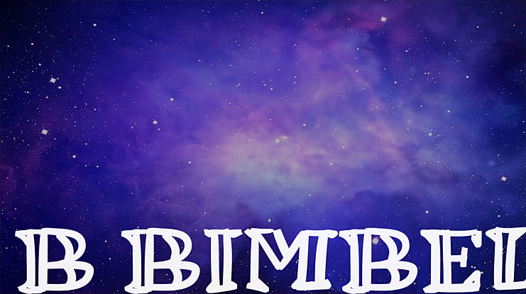 b Bimbel Font
