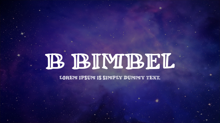 b Bimbel Font