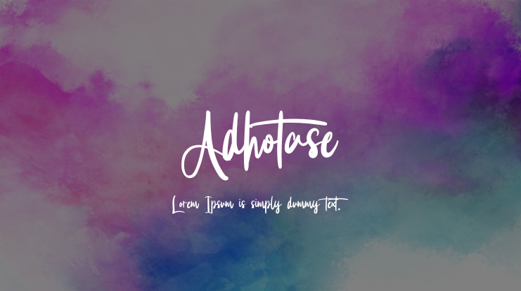 Adhotase Font
