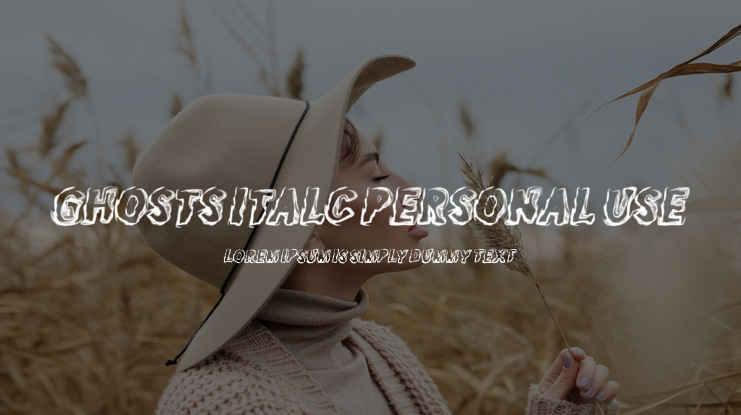 GHOSTS ITALC PERSONAL USE Font