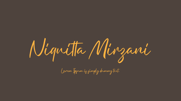 Niquitta Mirzani Font