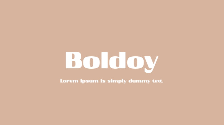 Boldoy Font