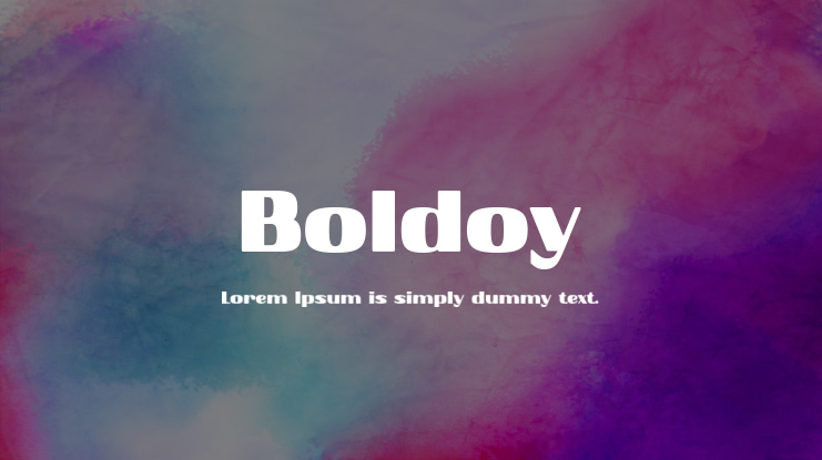 Boldoy Font