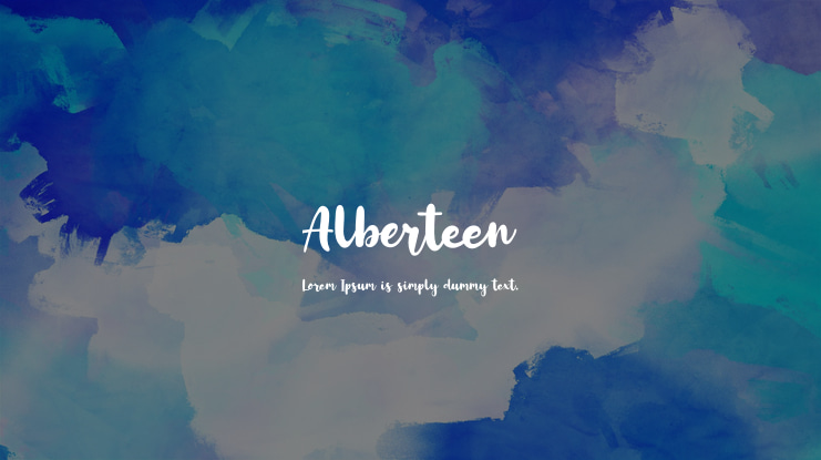 Alberteen Font Family