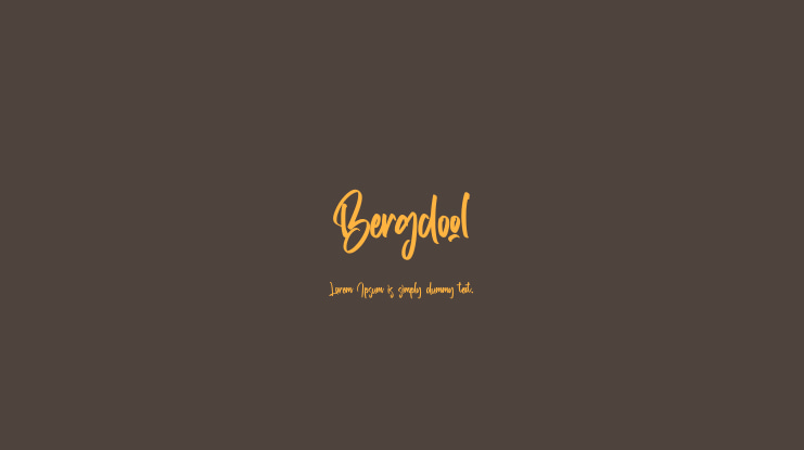 Bergdool Font