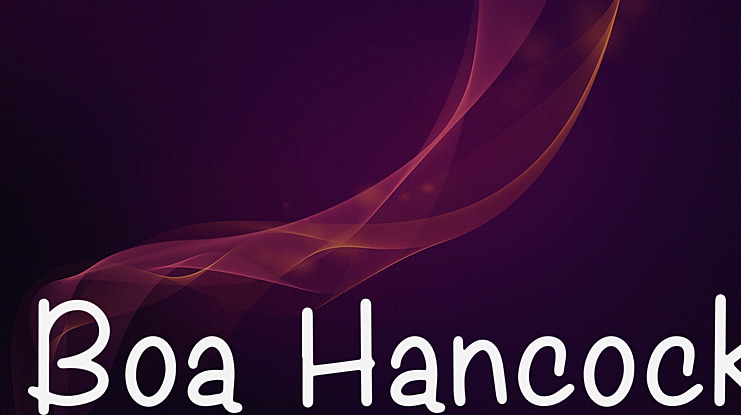 Boa Hancock Font
