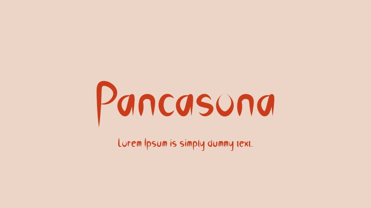 Pancasona Font