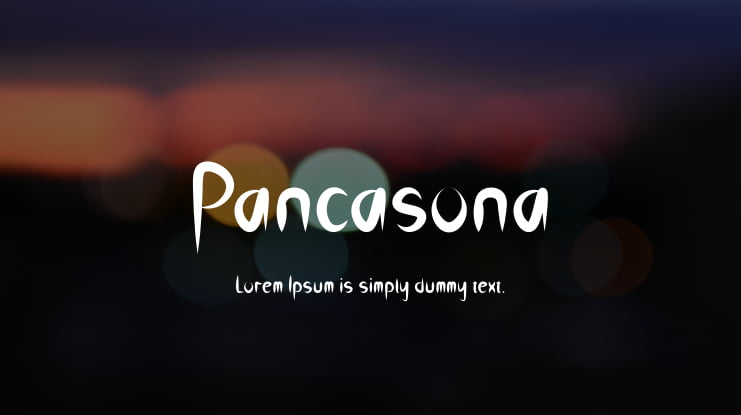 Pancasona Font