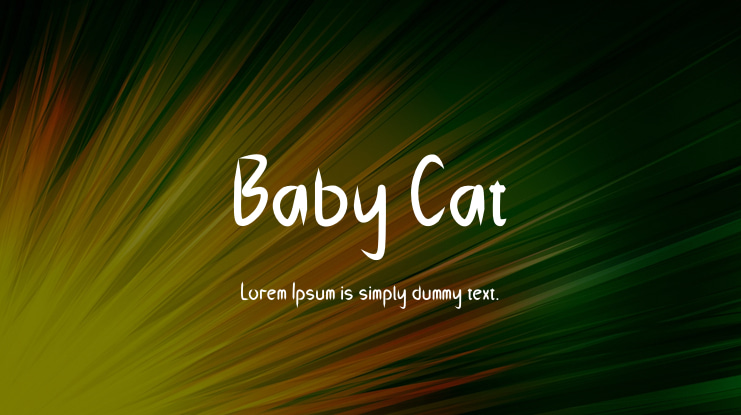 Baby Cat Font