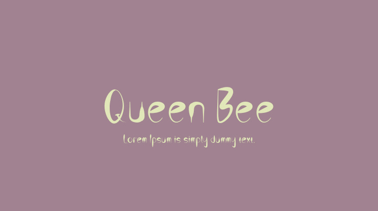 Queen Bee Font