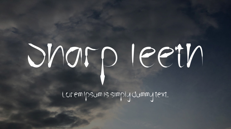 Sharp Teeth Font