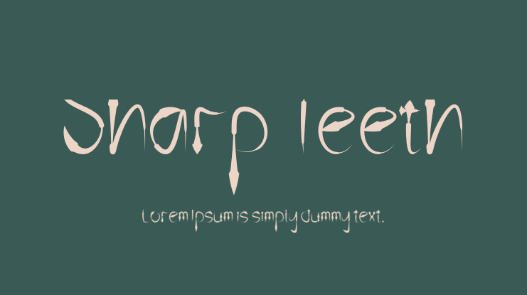Sharp Teeth Font