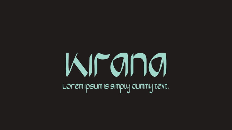 Kirana Font