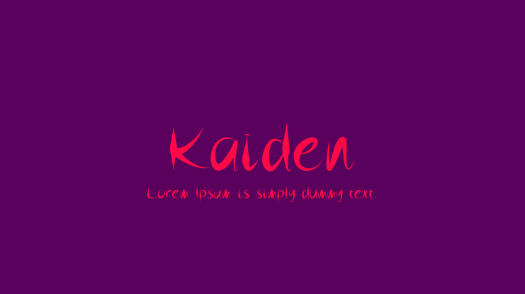 Kaiden Font