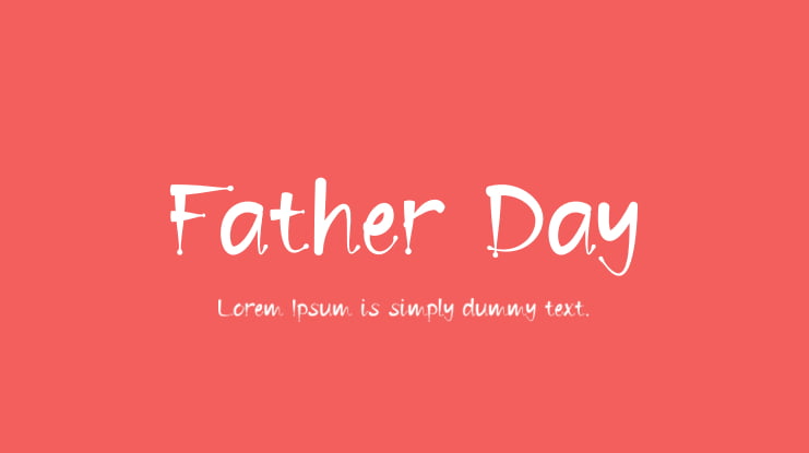 Father Day Font