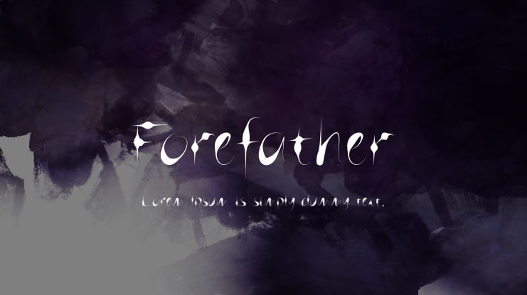 Forefather Font
