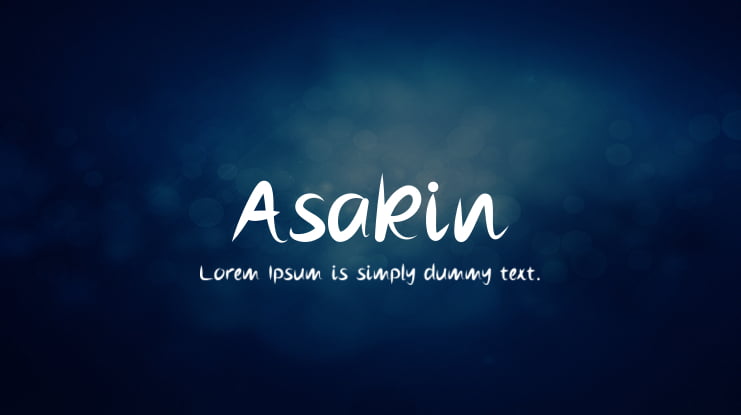 Asakin Font