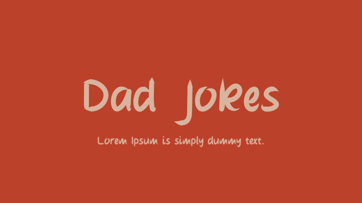 Dad Jokes Font