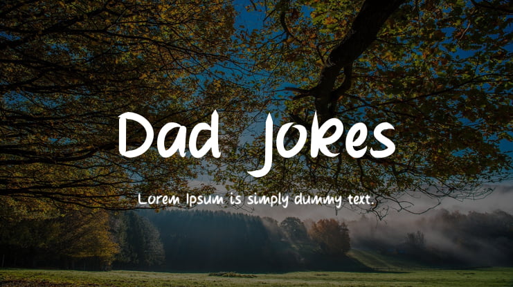 Dad Jokes Font