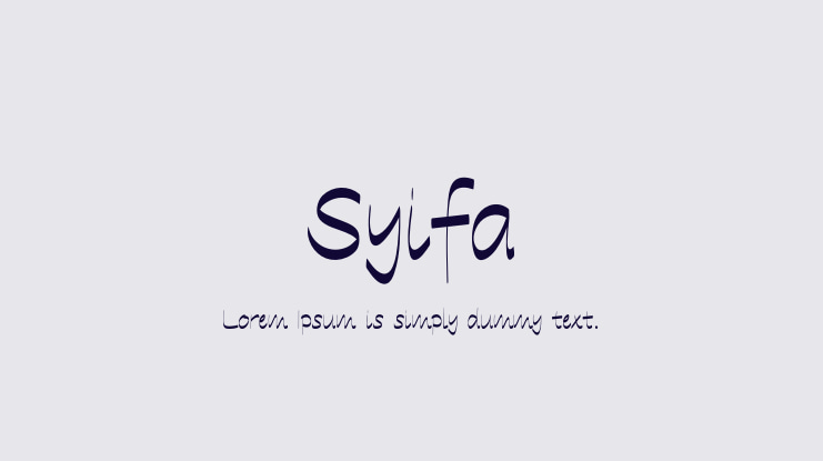 Syifa Font