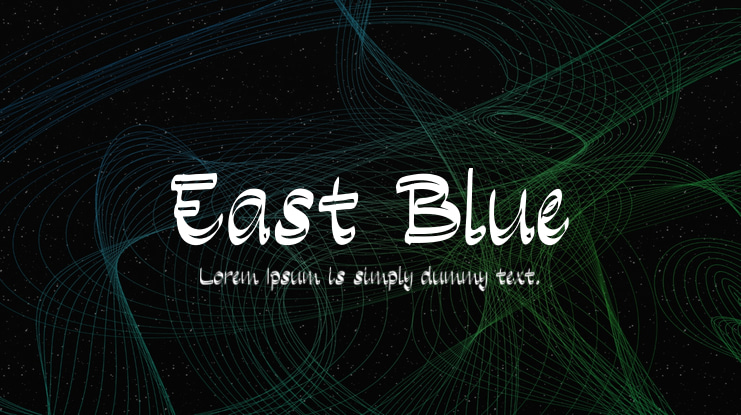 East Blue Font