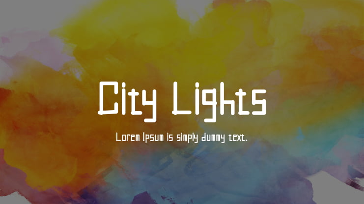 City Lights Font