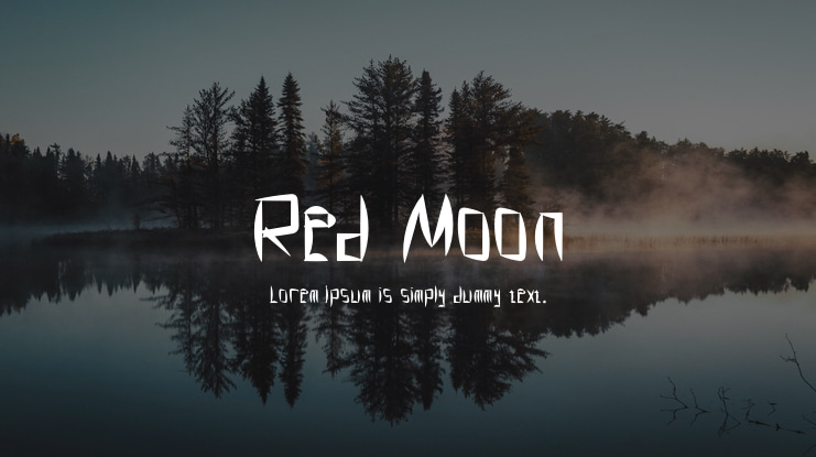 Red Moon Font