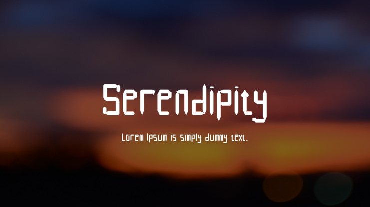 Serendipity Font