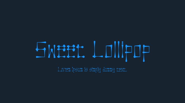 Sweet Lollipop Font